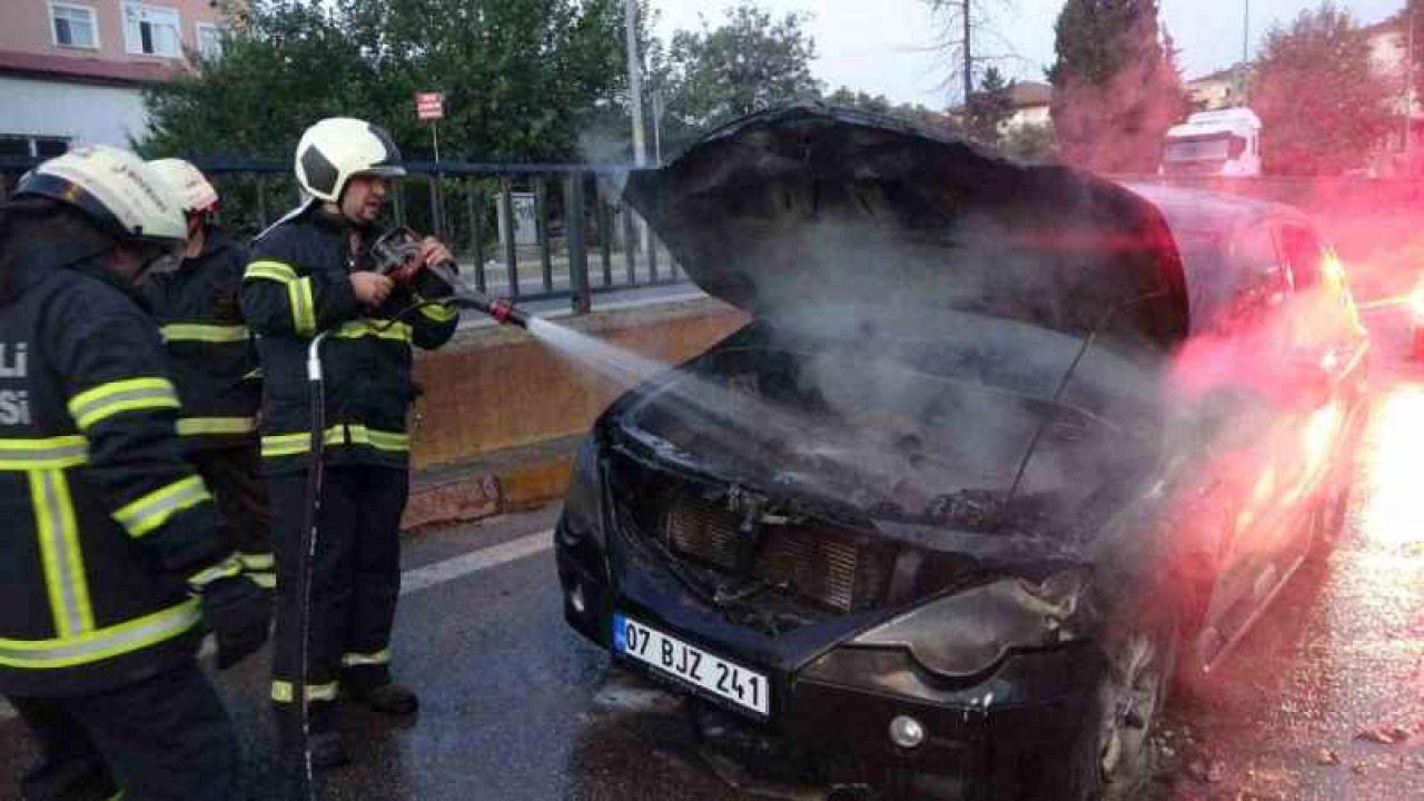 Kilometrelerce yol gidip aldığı cip, dönüş yolunda yandı
