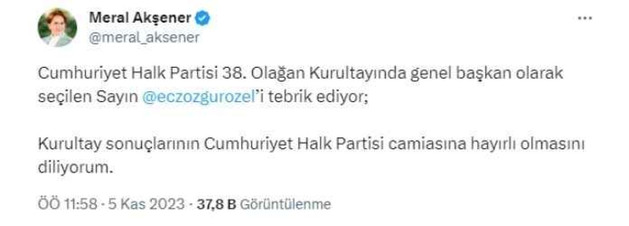 CHP Genel Başkanı Özgür Özel Oldu