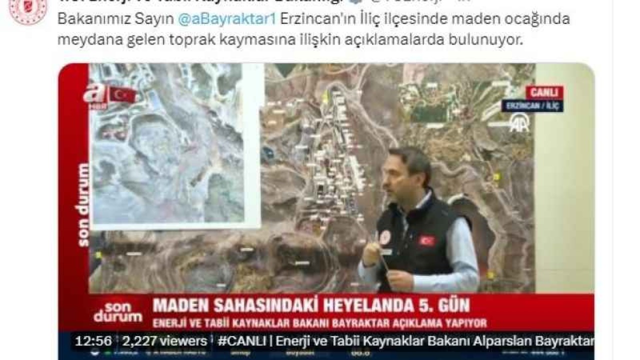 Erzincan'daki Madenin Lisansı İptal Edildi...