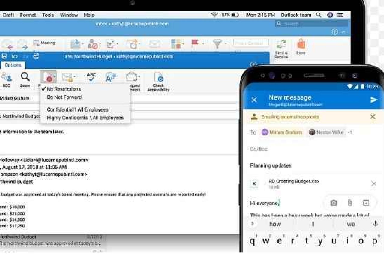 Outlook'ta E-posta Arka Planına Renk ve Resim Nasıl Eklenir?