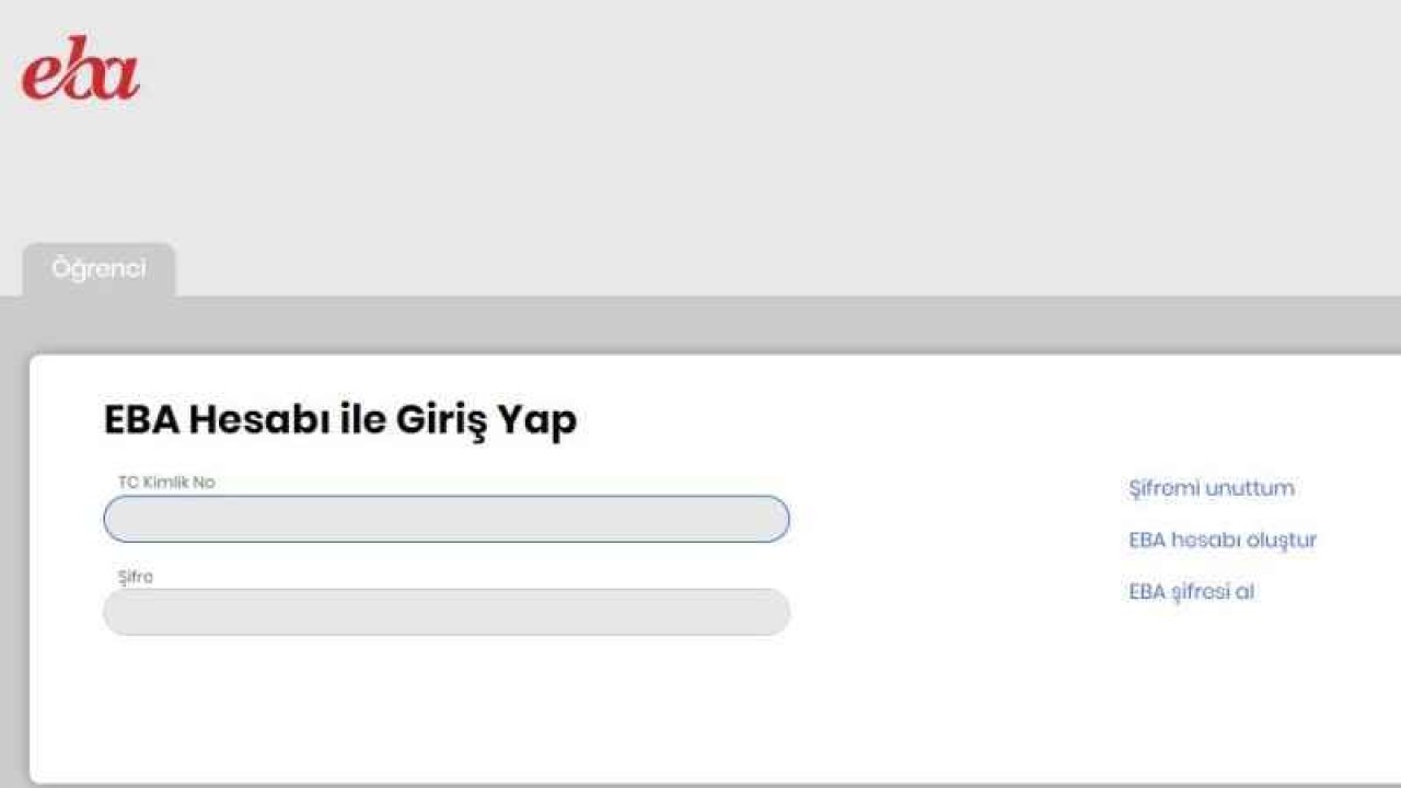 EBA'ya Giriş Yöntemleri