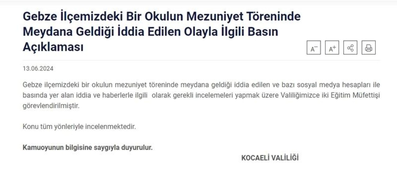 Kocaeli Gebze İlçesinde Alaettin Kurt Anadolu Lisesi'ne alınmayan Kızlar Tepki Gösterdi..