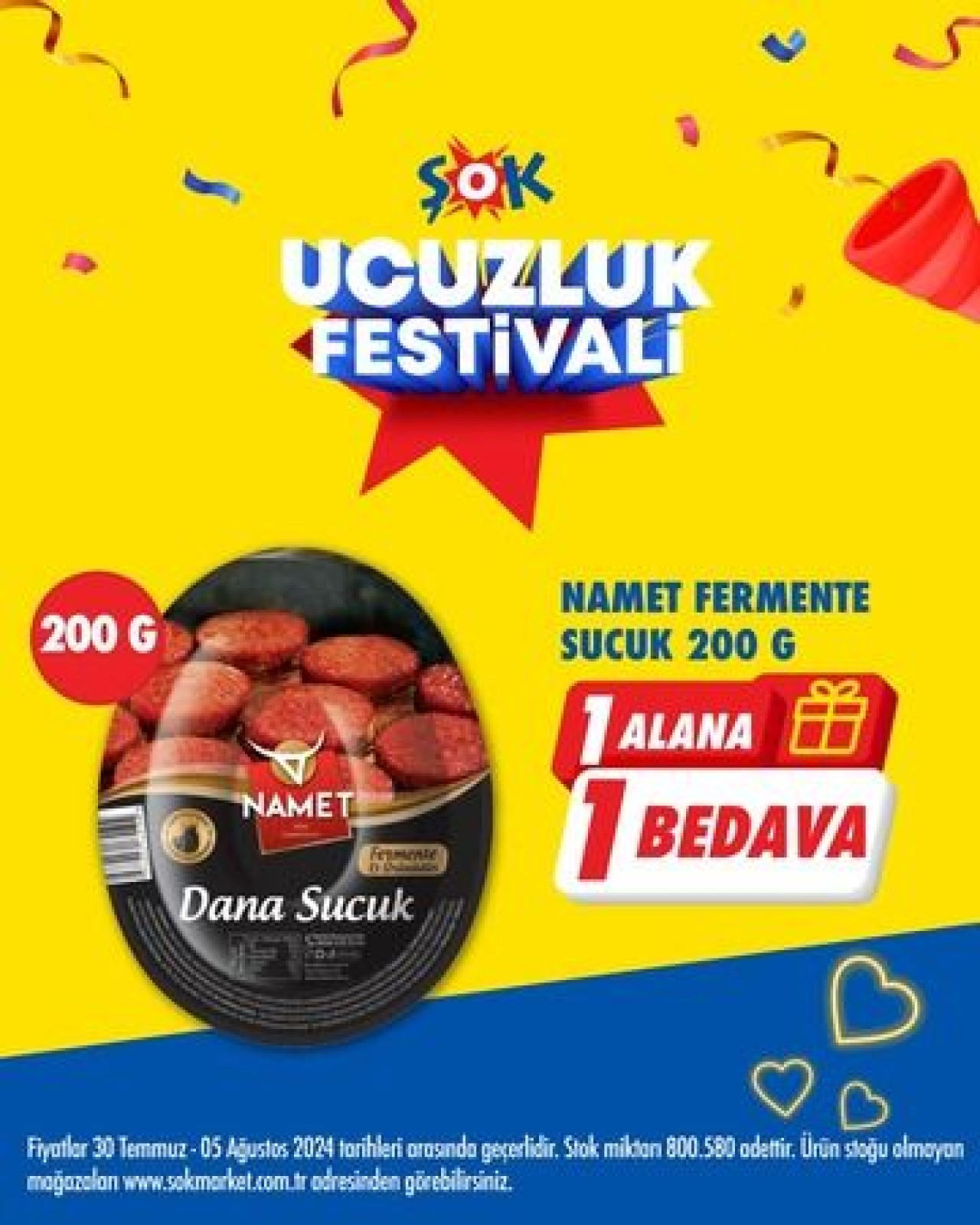 Şok Market Bombayı Patlattı! Sucuk, Duş Jeli ve Noodle’da 1 Alana 1 Bedava!