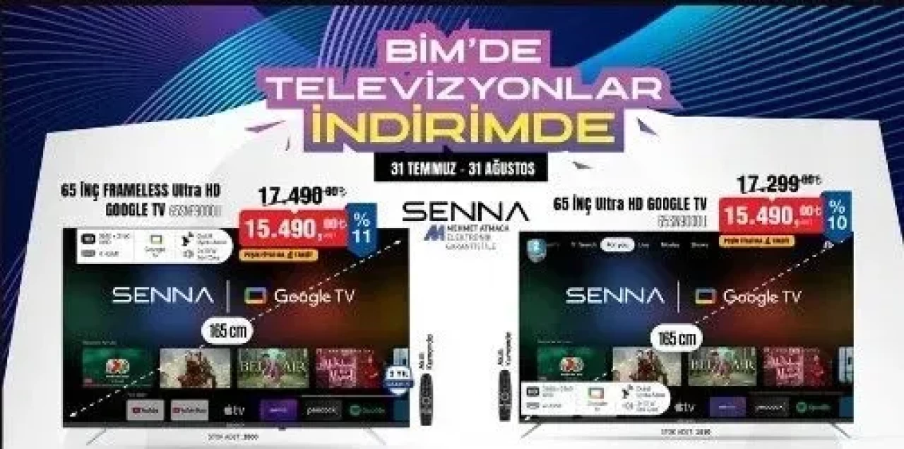 Bu Fırsatı Kaçıran Dizini Döver! BİM'de Televizyon İndirimleri Başladı, 31 Ağustos'a Kadar Sürecek!