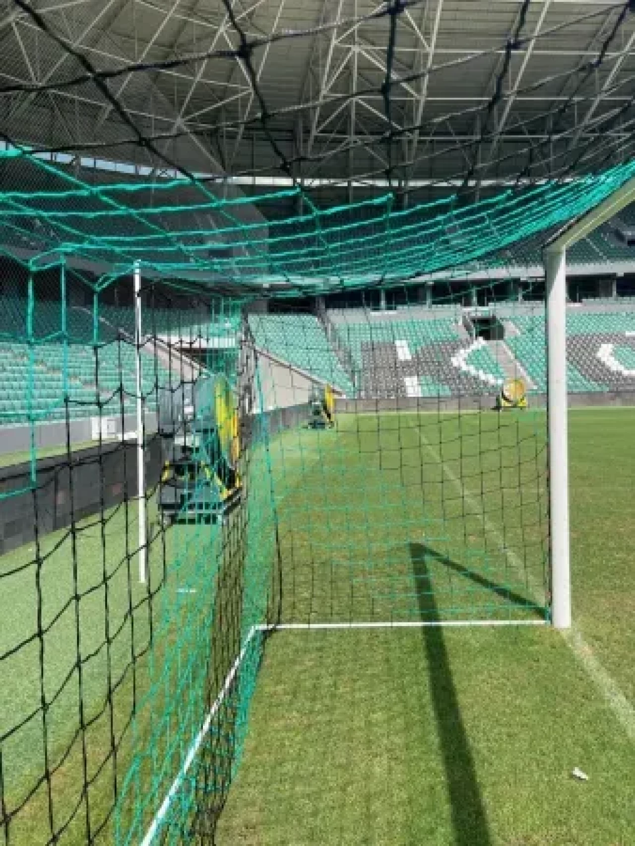 Kocaelispor Stadyumu'nun Yeni Kale Fileleri Büyüledi! (Yeşil Siyah)