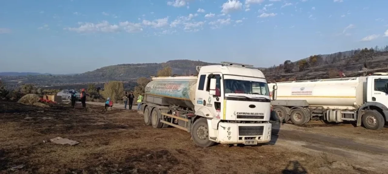 Çayırova’dan Kızılcahamam’a Yangını Söndürme Desteği