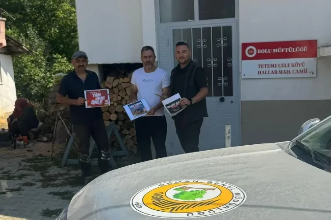 Bolu'da Köy Köy Dolaşıp Orman Yangını Uyarısı Yaptılar