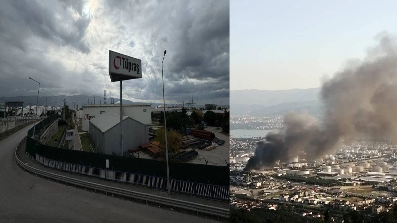 Kocaeli Tüpraş Patlaması! Rafineride Tatbikat Sırasında Yangın Çıktı 12 İşçi Hafif Yaralandı