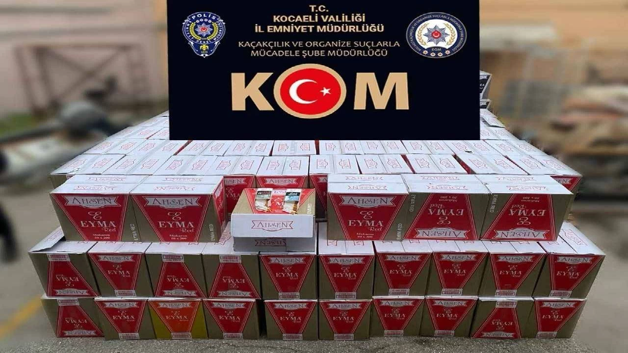 Kocaeli İzmit Kaçakçılık Operasyonunda 11,5 Milyon Makaron Ele Geçirildi!