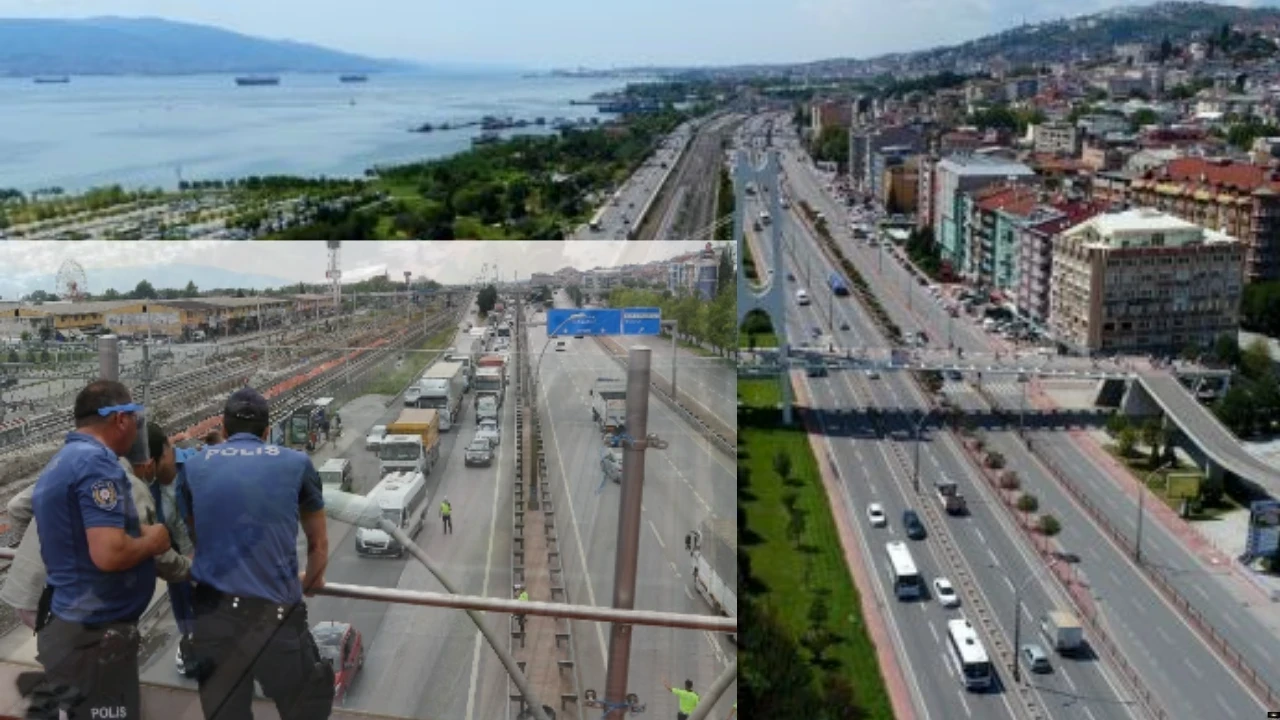 İzmit’te Adalet Köprüsünde İntihar Girişimi! Trafik Kilitlendi, Güvenlik Ekipleri Müdahale Etti