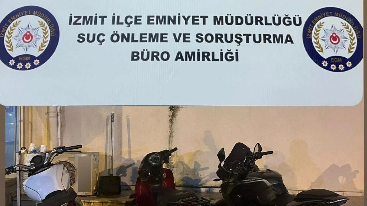 İzmit’te Başarılı Operasyon! Motosiklet Hırsızı 4 Şüpheli Yakalandı