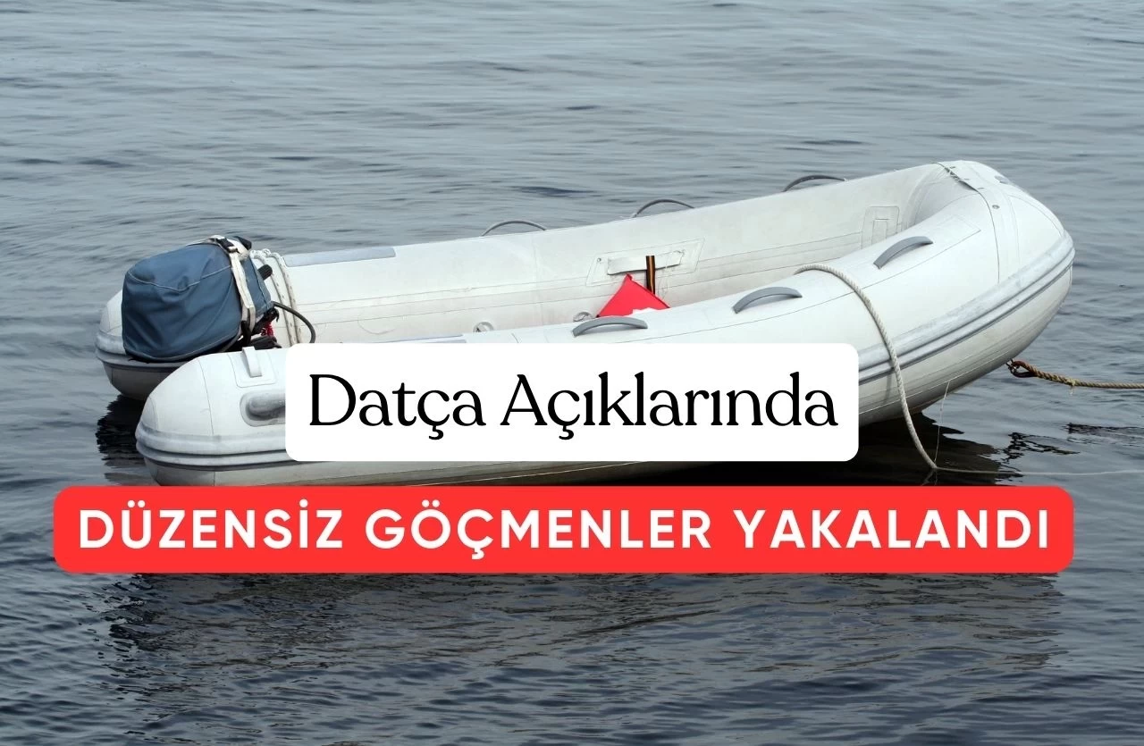 Datça Açıklarında Dramatik Kurtarma: Lastik Botta 35 Düzensiz Göçmen Yakalandı