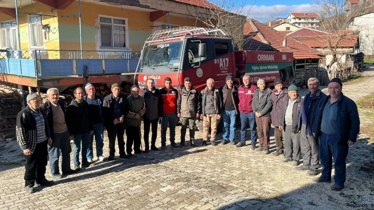 Düzce'de orman köylüsüne yangınla mücadele eğitimi