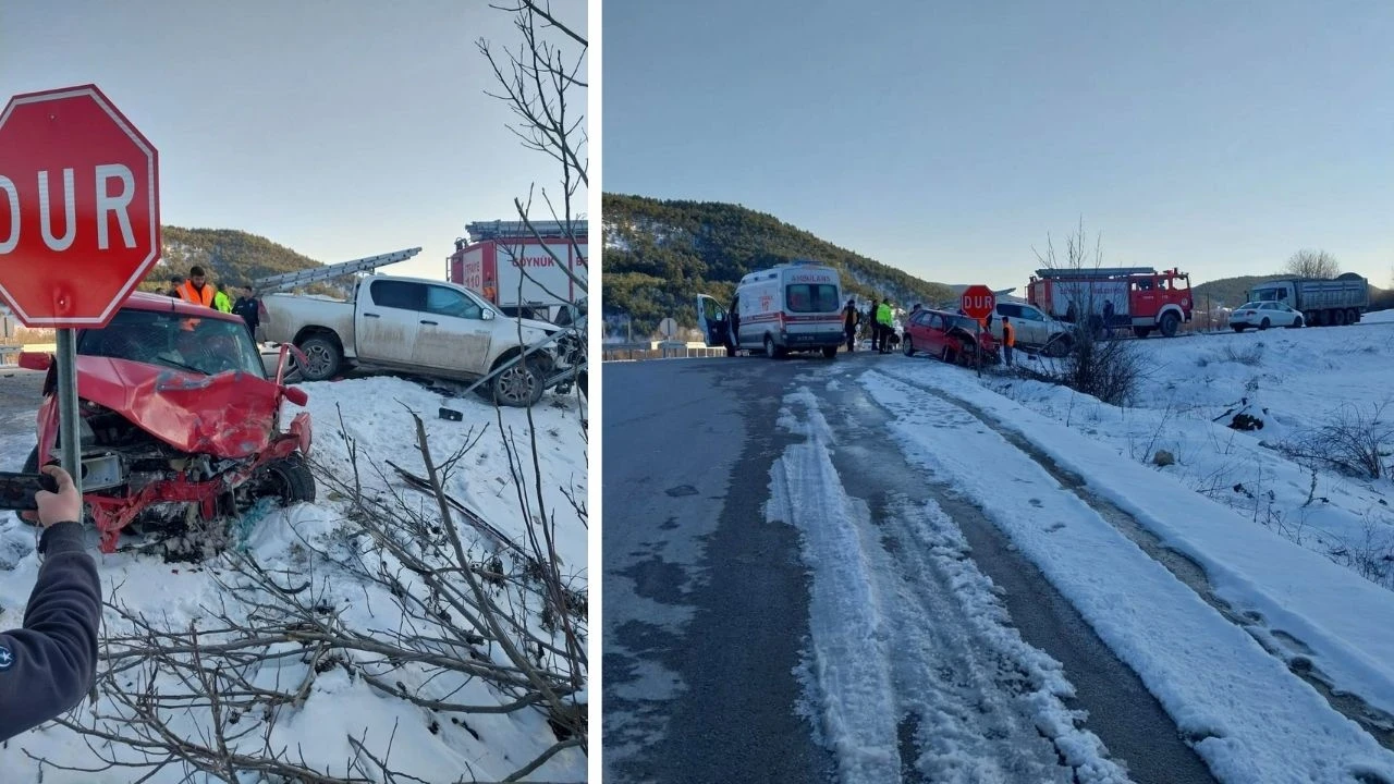 Bolu’da cip otomobille çarpıştı: 4 yaralı