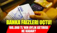 Banka Faizleri Uçtu! 100.000 TL'nin Aylık Getirisi Ne Kadar?