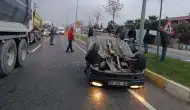 Havran’da Korkunç Kaza! Araç Ters Döndü, Yaralılar Var