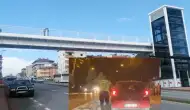 Çayırova'da Vaka! Trafikte Araçların Önüne Atladı, Güvenliği Tehlikeye Attı