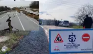 Büyükşehir’den Anında Müdahale! Çöken Yol Onarıldı