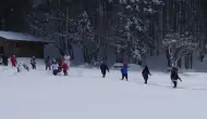 Bolu'da trekking ekibi 50 santimetrelik karda 12 kilometre yürüdü