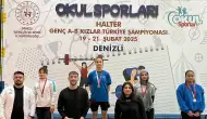 Denzili'de düzenlenen Halter sporunda Zeynep Yıldıran büyük başarıya imza attı