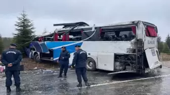 Eskişehir’de Yolcu Otobüsü Devrildi! 1 Ölü, 42 Yaralı