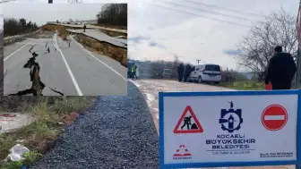 Büyükşehir’den Anında Müdahale! Çöken Yol Onarıldı