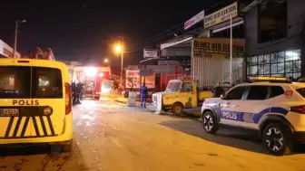 Sanayi sitesinde korkutan yangın: ekipler kısa sürede söndürdü