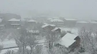 Düzce'de yoğun kar yağışı hayatı olumsuz etkiledi