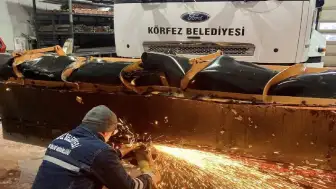 Kocaeli Körfez'de kar ekipleri yoğun yağış ve buzlanma önlemlerini tamamladı