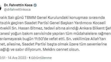 Milletvekili Hasan Bitmez Hayatını Kaybetti!