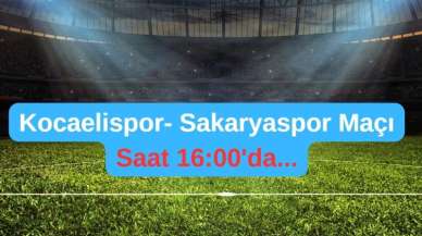  Kocaelispor - Sakaryaspor Maçı Ne Zaman Hangi Kanalda?