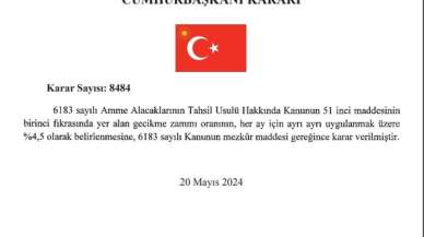 Devlet Alacaklarında Gecikme Zammı Artışı