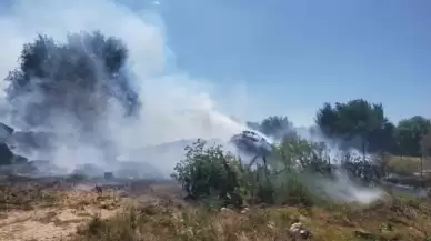 Bolu'da Samanlıkta Yangın Çıktı