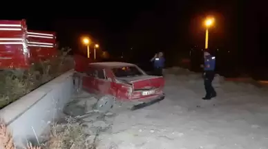 Bolu'da Feci Kaza Araç Duvara Tosladı 1 Ölü