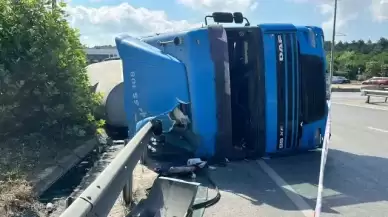 Beton Mikseri Kaza Yaptı, Şoför Yaralı Halde Olay Yerinden Kaçtı!