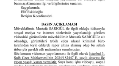 Avukatlarından Şok Açıklama! Sarıgül'ün Videosu Gerçek mi?