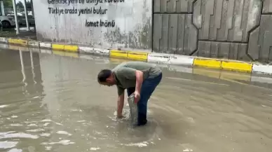 Bolu’da Altgeçitler Göle Döndü: Suyun İçinde Dakikalarca Plakasını Aradı