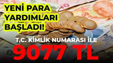 Yeni Para Yardımları Başladı! T.C. Kimlik Numarası İle 9077 TL Alma