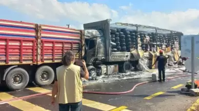 Bolu Dağı’nda Korkutan Kaza: Tırlar Çarpıştı, Alevler Yükseldi