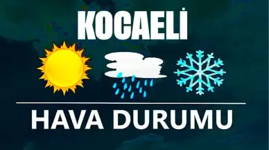 27 Kasım 2024 Kocaeli Hava Durumu! Kocaeli'de Bugün Havalar Nasıl Olacak?