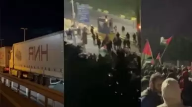 Kocaeli ve İstanbul'da Protestoculara Müdahale Edildi!  Halk İsrail ile Ticaret Yapmayı Protesto Etti