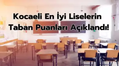 Kocaeli'nin En İyi Liseleri Açıklandı! Kocaeli'de Hangi Liseden Eğitim Almalı?