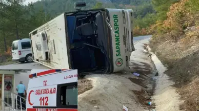 Gençlik Kampı Dönüşü Kaza! Kamptan Dönen Öğrencileri Taşıyan Otobüs Kaza Yaptı