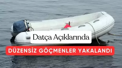 Datça Açıklarında Dramatik Kurtarma: Lastik Botta 35 Düzensiz Göçmen Yakalandı