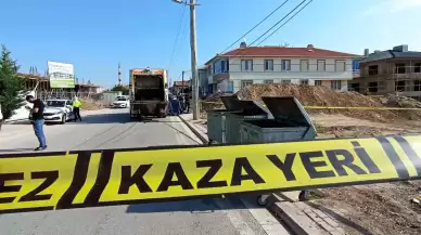 Çöp kamyonu ile kaza yapan bisikletli çocuk trajik bir şekilde yaşamını yitirdi