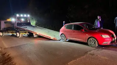 Alkollü kadın ters yöne girdi, kaza kaçınılmaz oldu