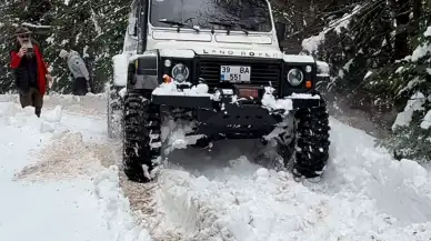 Bolu'da Defender Mengen Çukur Yayla Kış Festivali'nde Off-Road rüzgarı esiyor