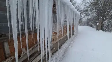 Bolu'da karın ardından dondurucu soğuk etkili oluyor