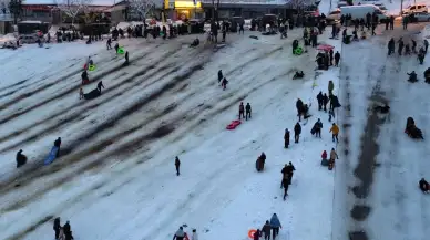 Binlerce Düzceli doğal kayak pistinde buluştu