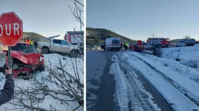 Bolu’da cip otomobille çarpıştı: 4 yaralı